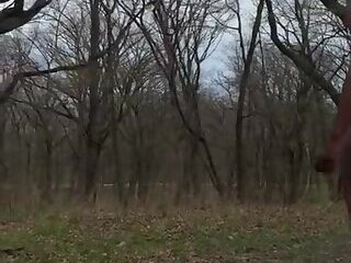 Jerking and Shooting on Picnic Table in Daylight