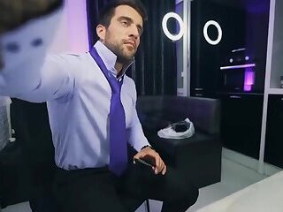 Man in suits showing big cock Webcam PART-1